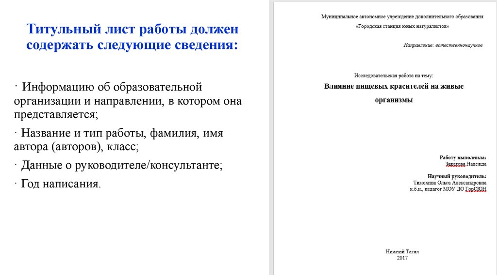 Титульник презентации курсовой работы