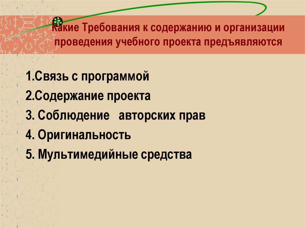 Какие требования предъявляются к презентации проекта