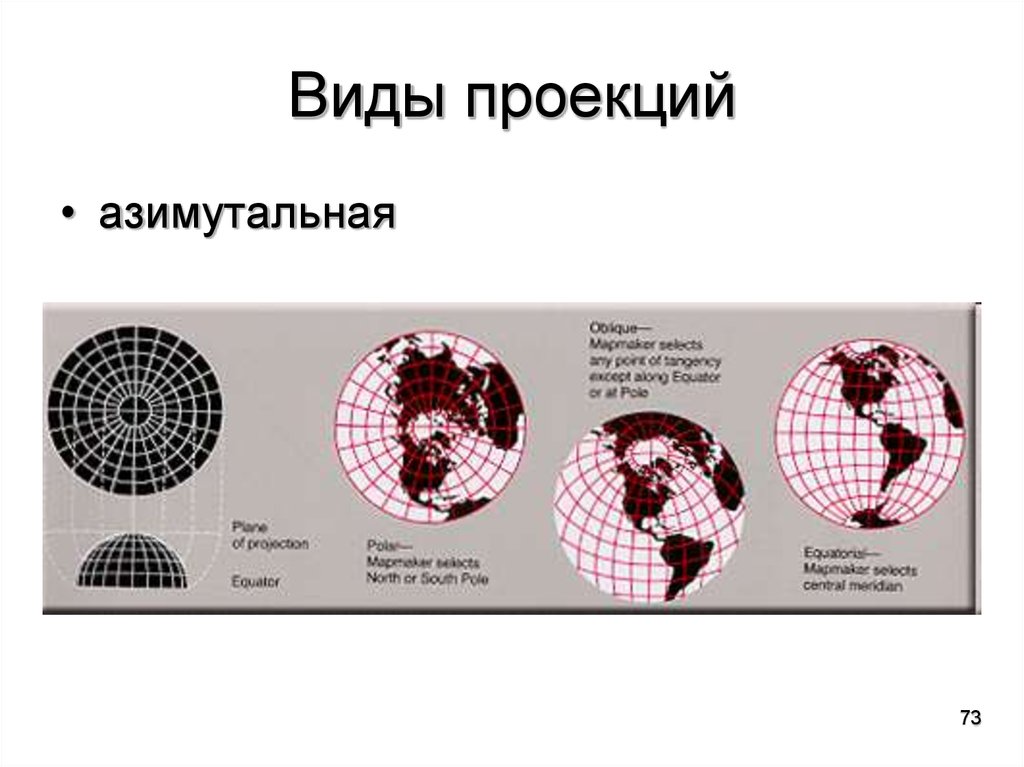 Виды проекций. Виды проекций в медицине.