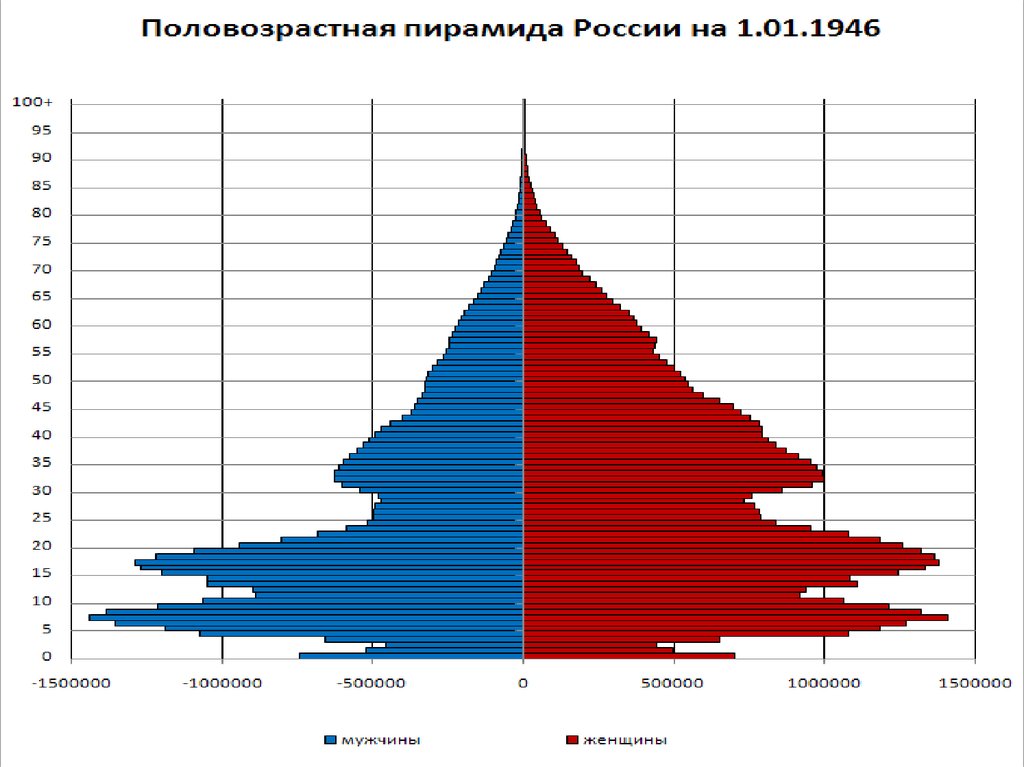 Диаграмма половозрастная пирамида