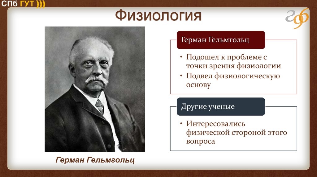 С точки зрения физиологии. Герман Гельмгольц физиология. Герман фон Гельмгольц теории. Гельмгольц вклад в медицину. Герман Гельмгольц вклад в физиологию.