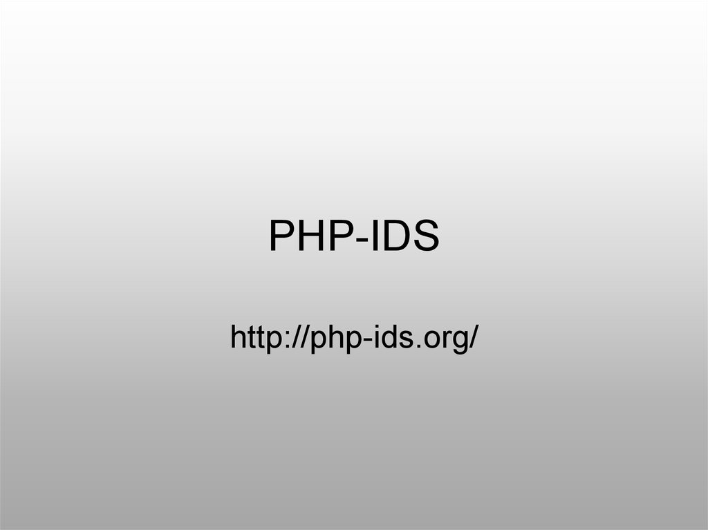 PHP-IDS