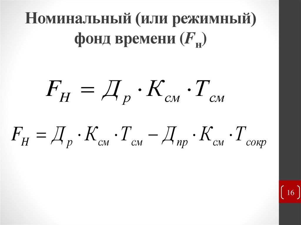 Эффективный фонд времени час