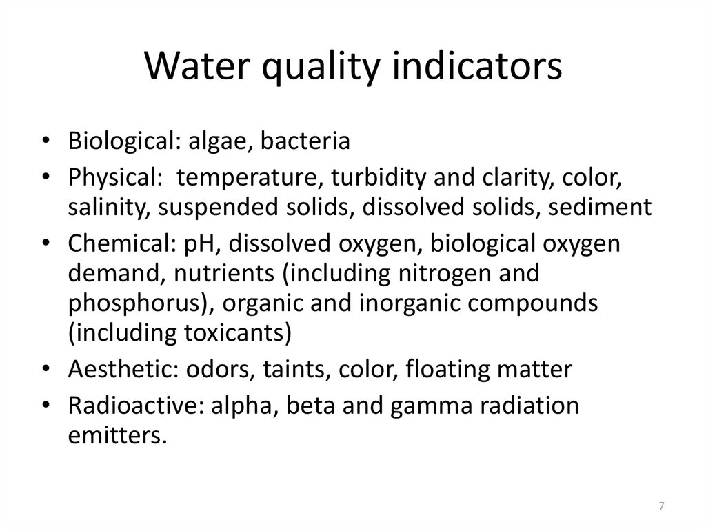 Regulating Water Quality online presentation