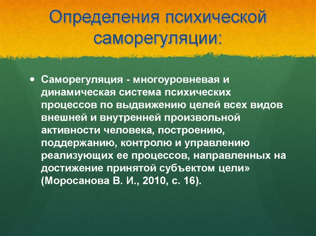 Саморегуляция поведения