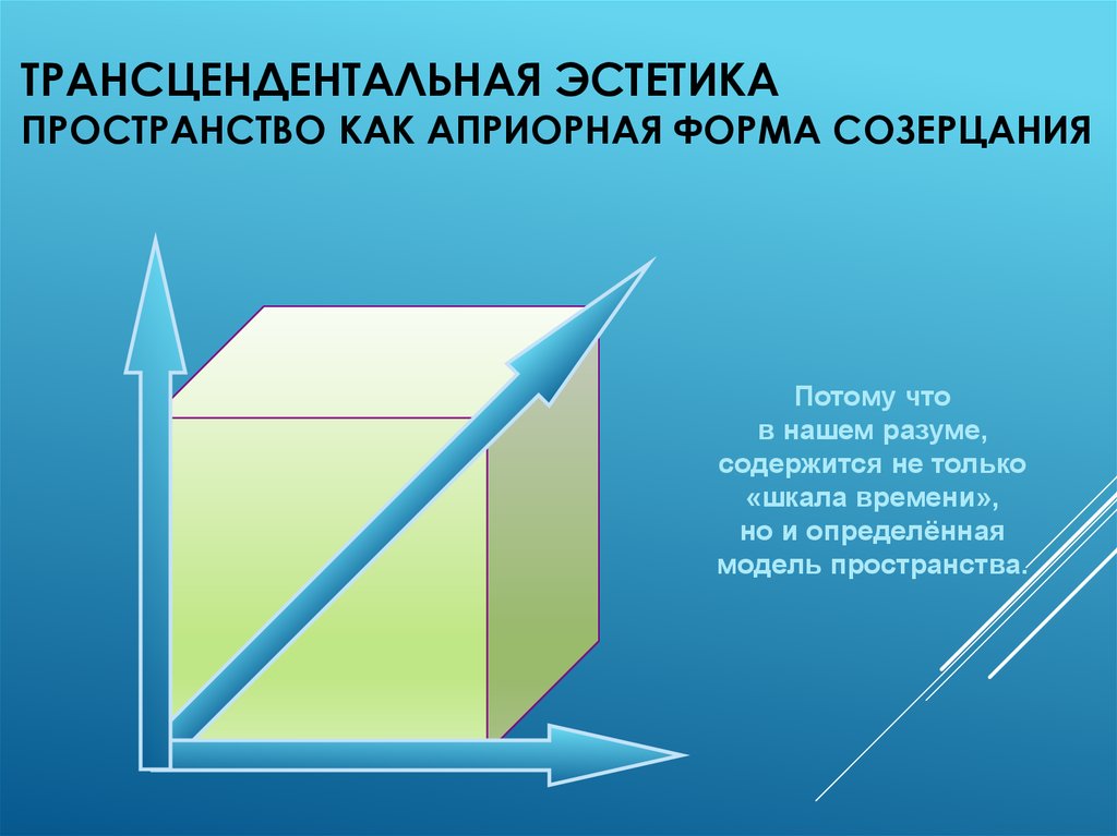 Трансцендентальная Эстетика Канта. Априорные формы Канта. Трансцендентальная апперцепция. Эстетика времени и пространства.