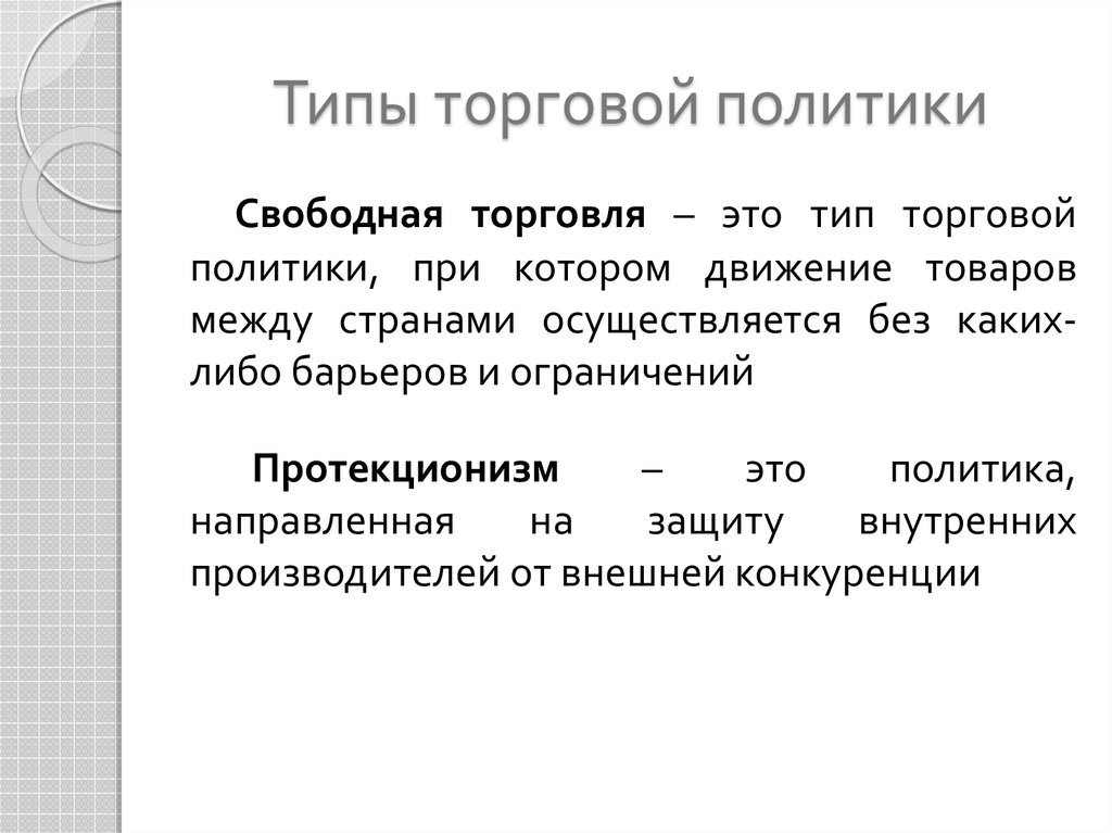 Торговая политика