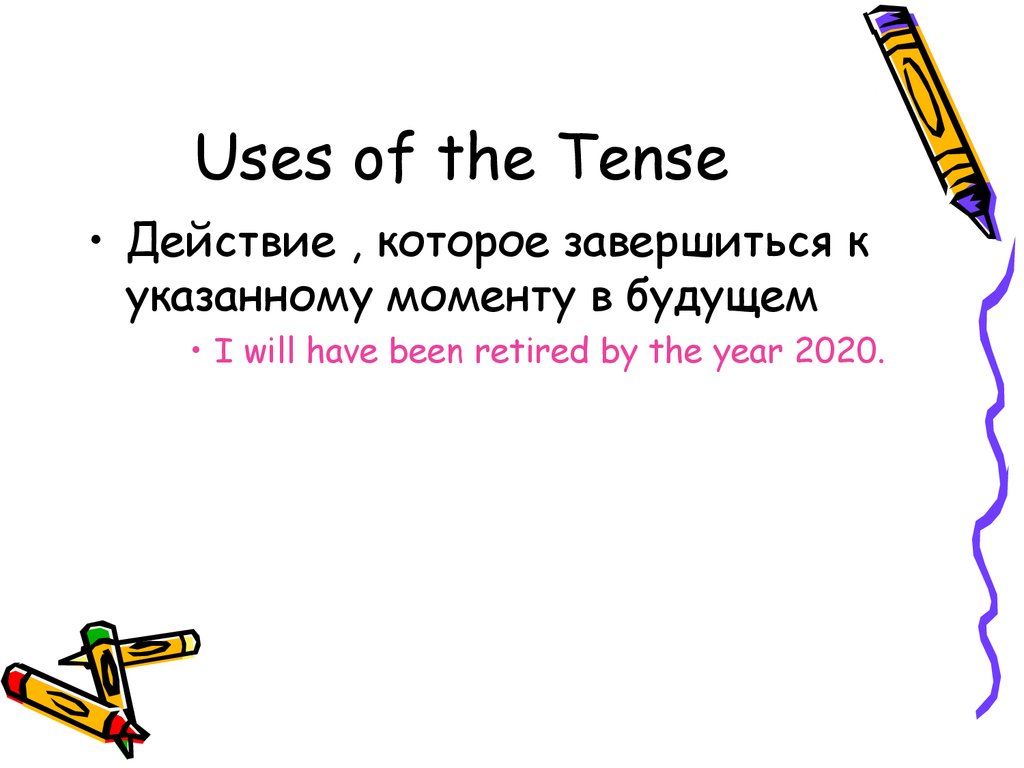 Uses of the Tense