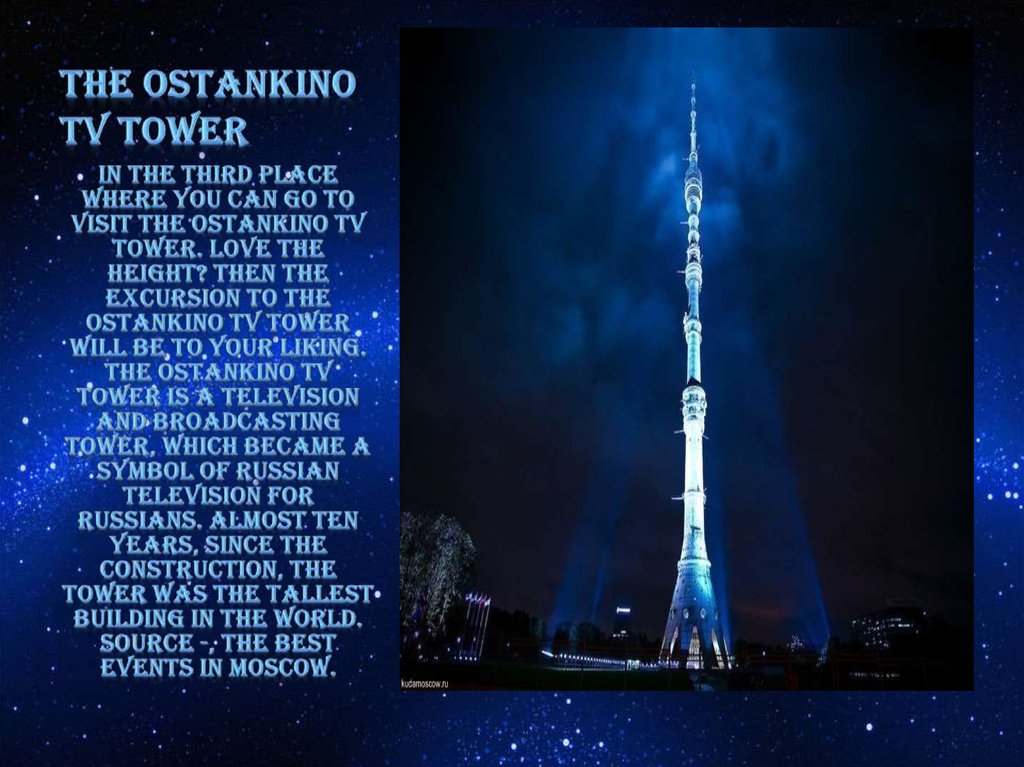the Ostankino TV tower