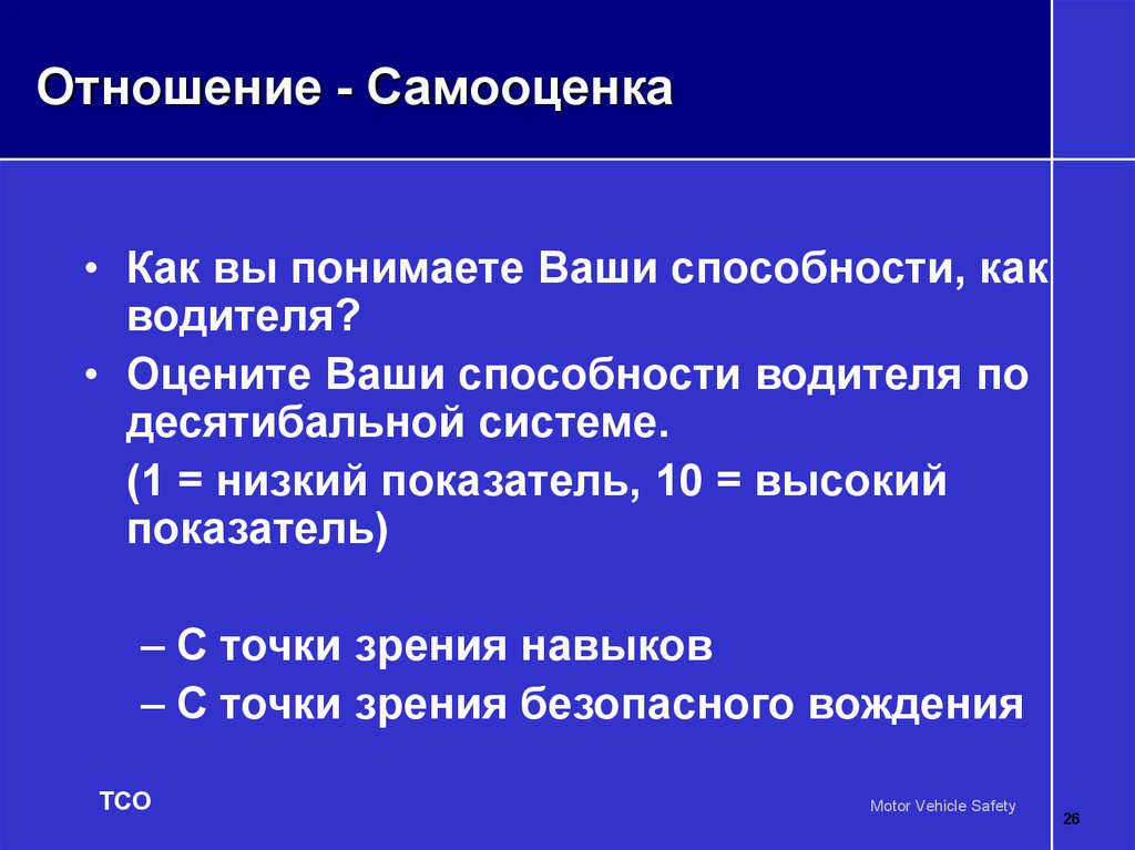 Ваши способности. Точки зрения на способности.