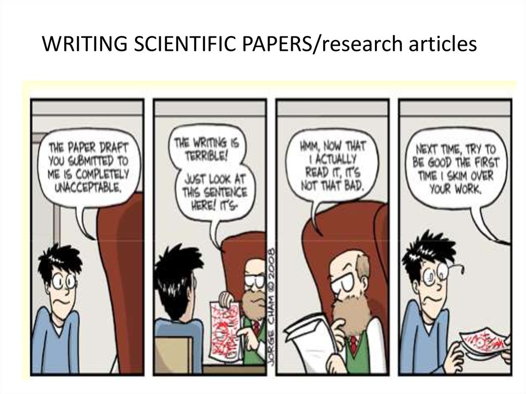 writing a research paper cartoon