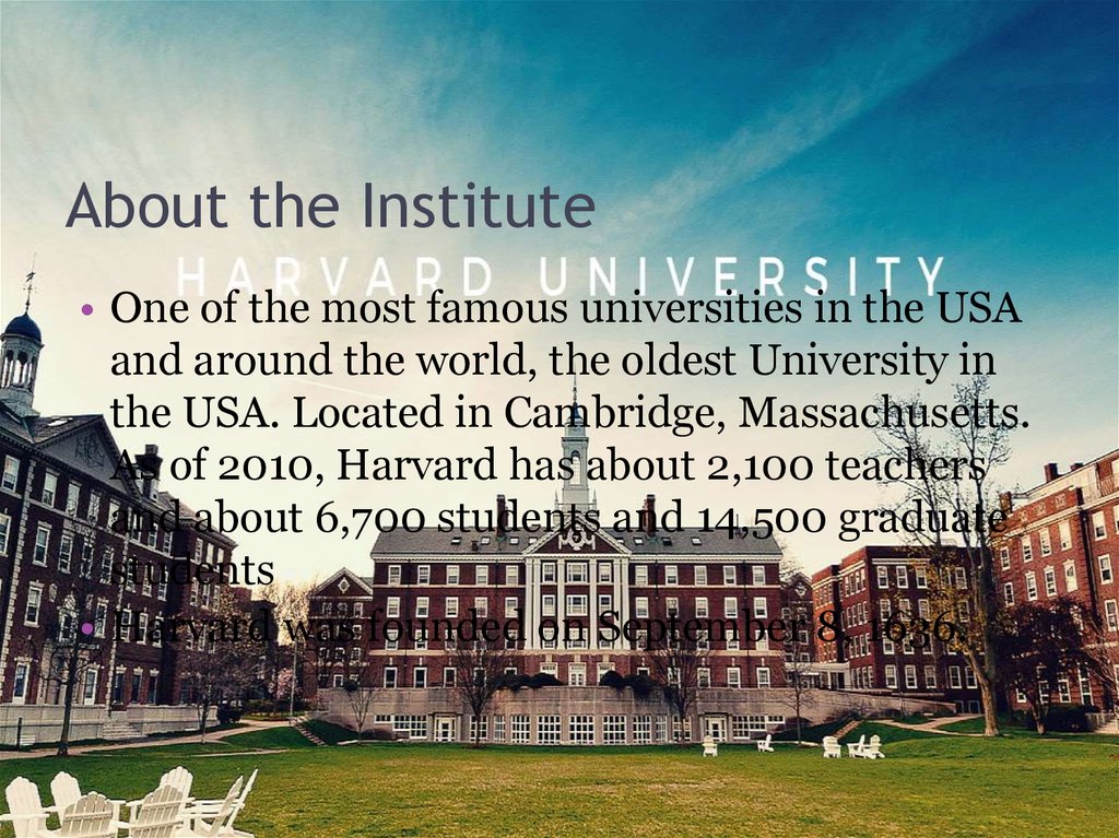 About the Institute