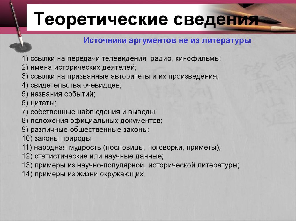 Егэ 25. Задание 25 ЕГЭ по русскому языку. 25 Задание ЕГЭ русский язык. Источники аргументации. Авторитет Аргументы из литературы.