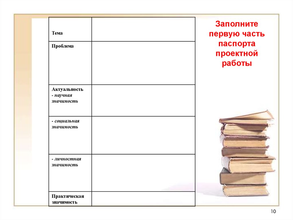 Заполнить проблемы. Заполните первую часть паспорта проектной работы. Паспорт части речи шаблон. Макет речевого паспорта. Результаты и личная значимость проделанной работы.