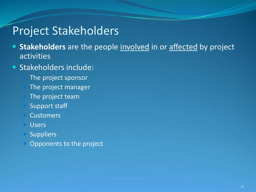 Project Stakeholders