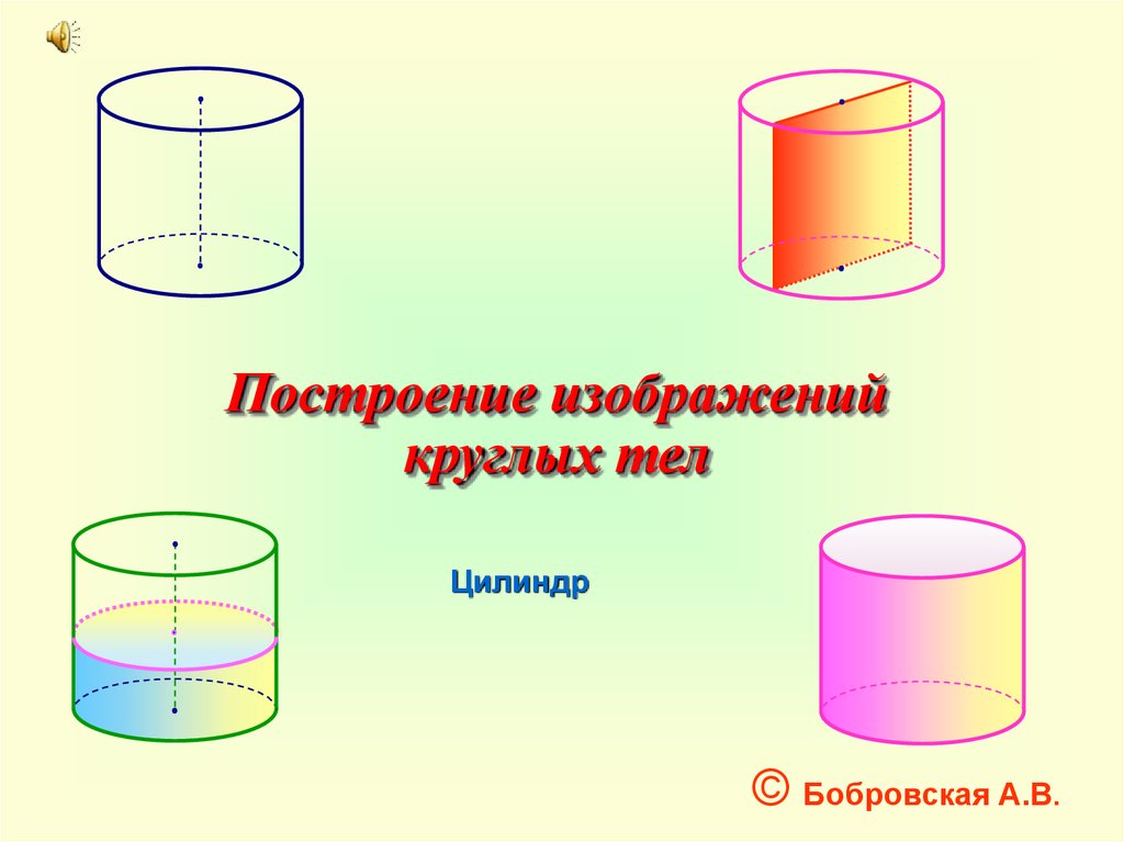 Изображение цилиндра