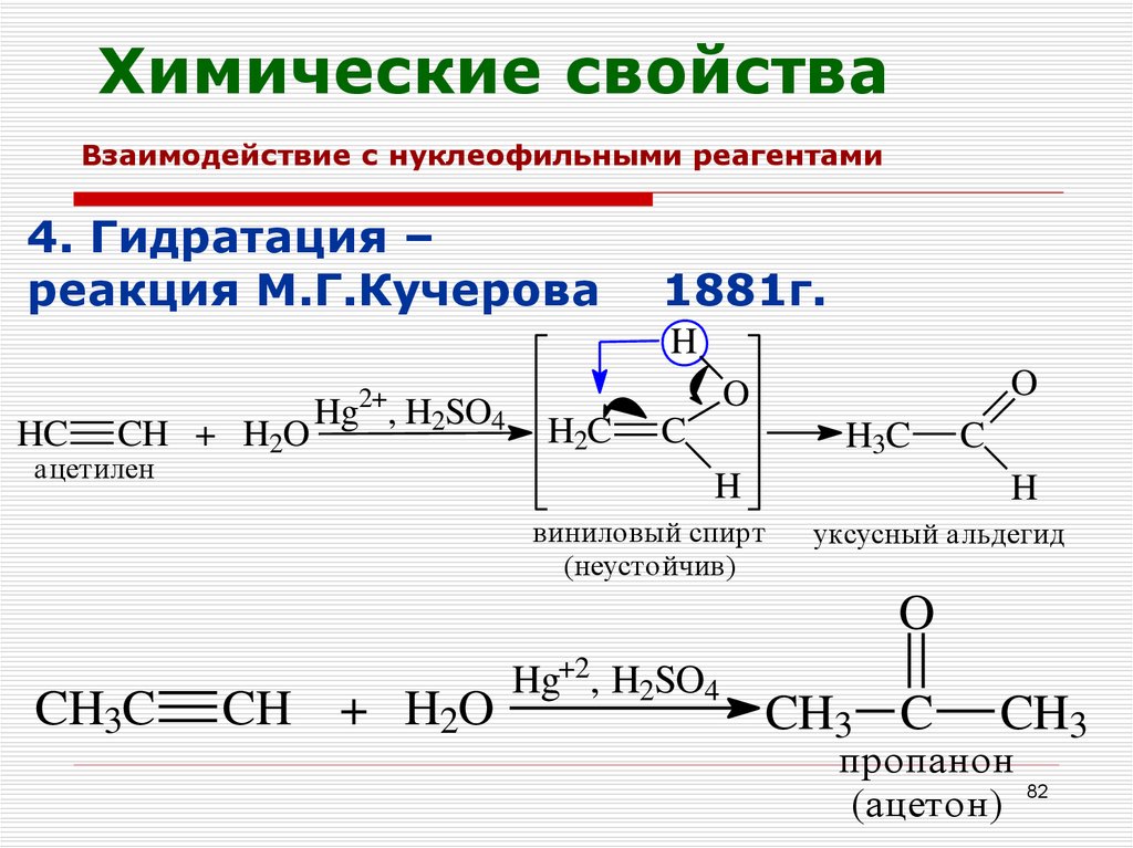 По реакции кучерова можно получить. Схема реакции Кучерова. Реакция Кучерова механизм. Реакция Кучерова для ацетилена. Пропанон h2.