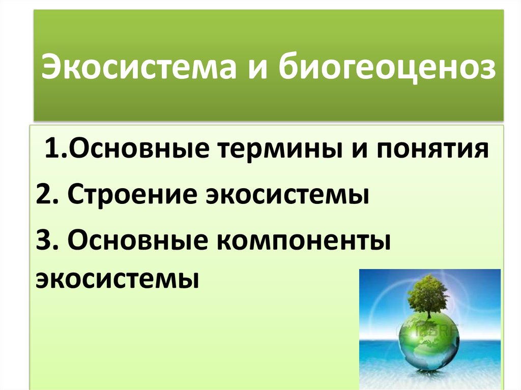 Условия устойчивого состояния экосистем презентация