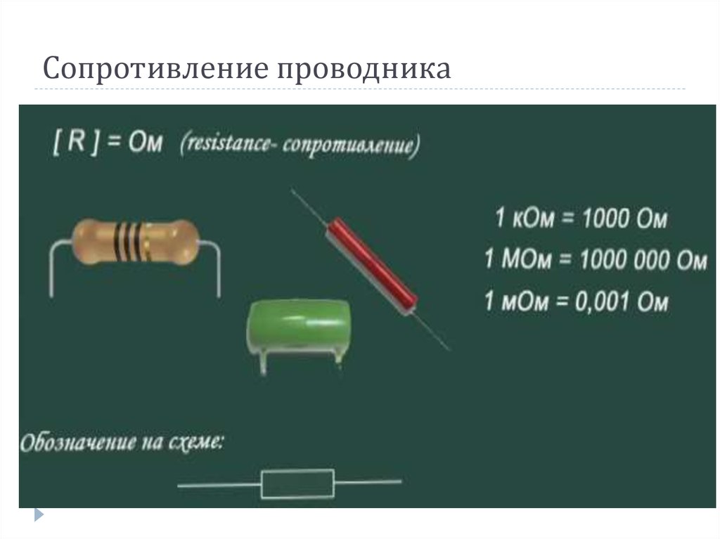 Каково сопротивление проводника