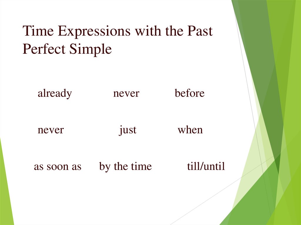 Past perfect past simple презентация 7 класс