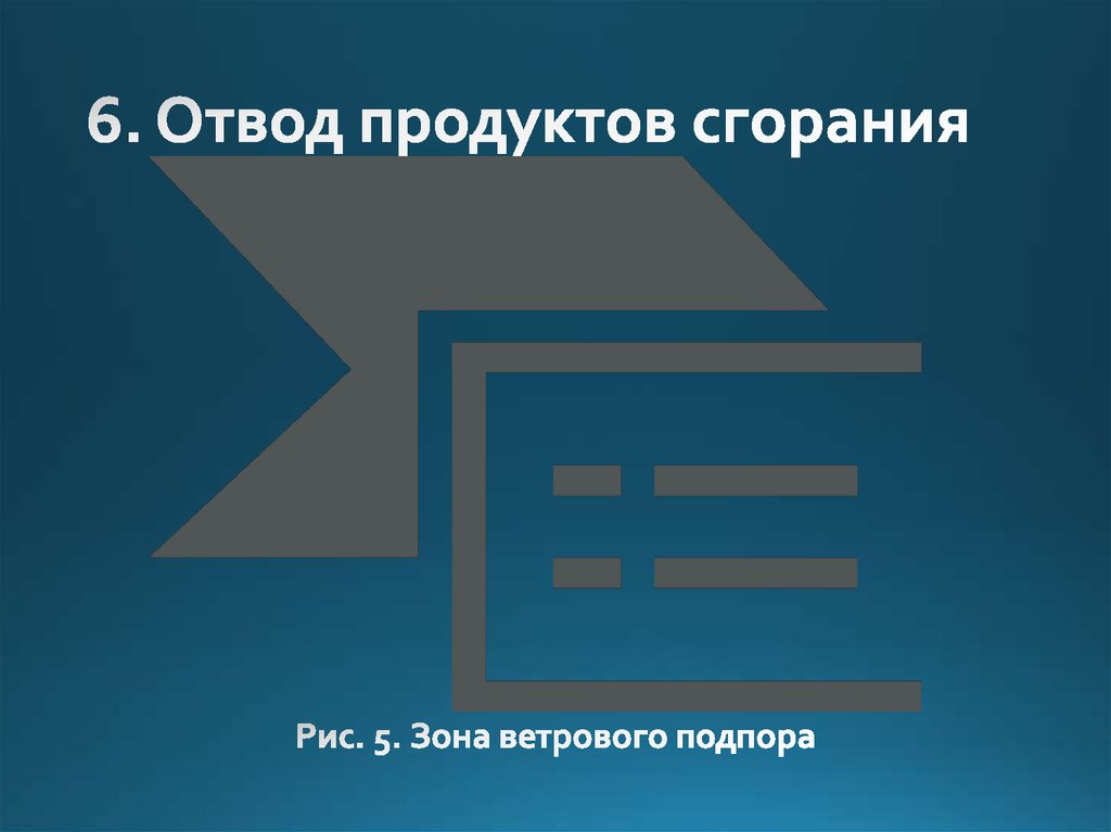 6. Отвод продуктов сгорания