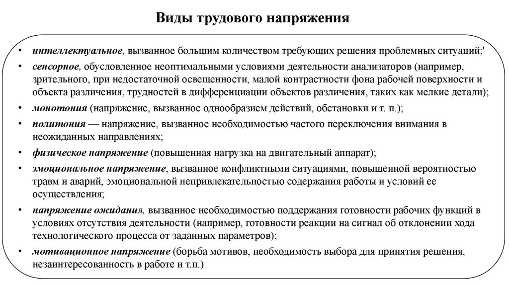 Ситуация повышение. Виды трудового напряжения. Трудовой вид деятельности проблемная ситуация. Формы деятельности человека в производственной среде. Мотивационное напряжение это напряжение вызванное.