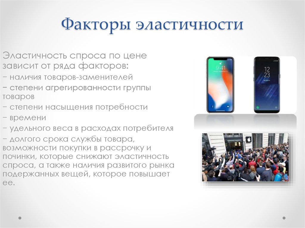 Факторы эластичности