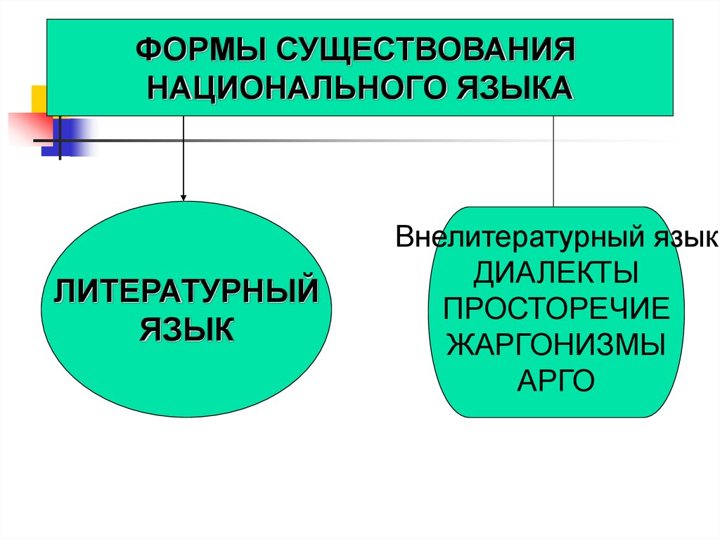 Формы существования национального языка. Лексика деловой документации. Формы существования национального языка просторечие.