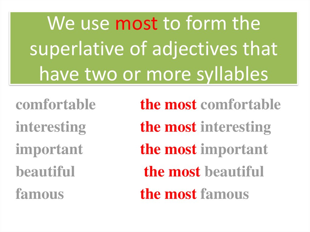 High superlative form. Adjectives презентация. Important Superlative form. Relative adjectives. Comparatives and Superlatives 2 syllable used with more and most.