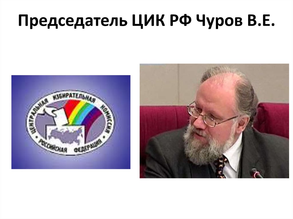 Председатель ЦИК РФ Чуров В.Е.