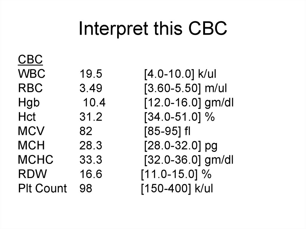 Common Laboratory Tests 