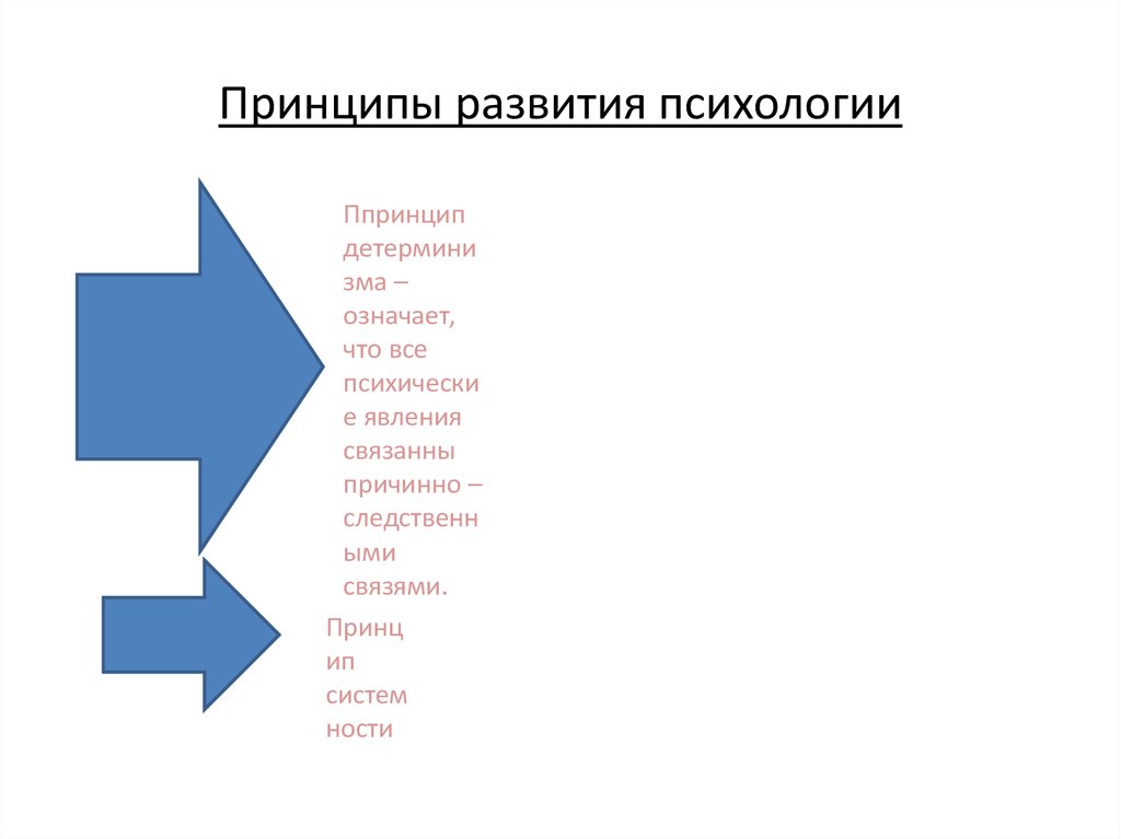 Принципы развития психологии