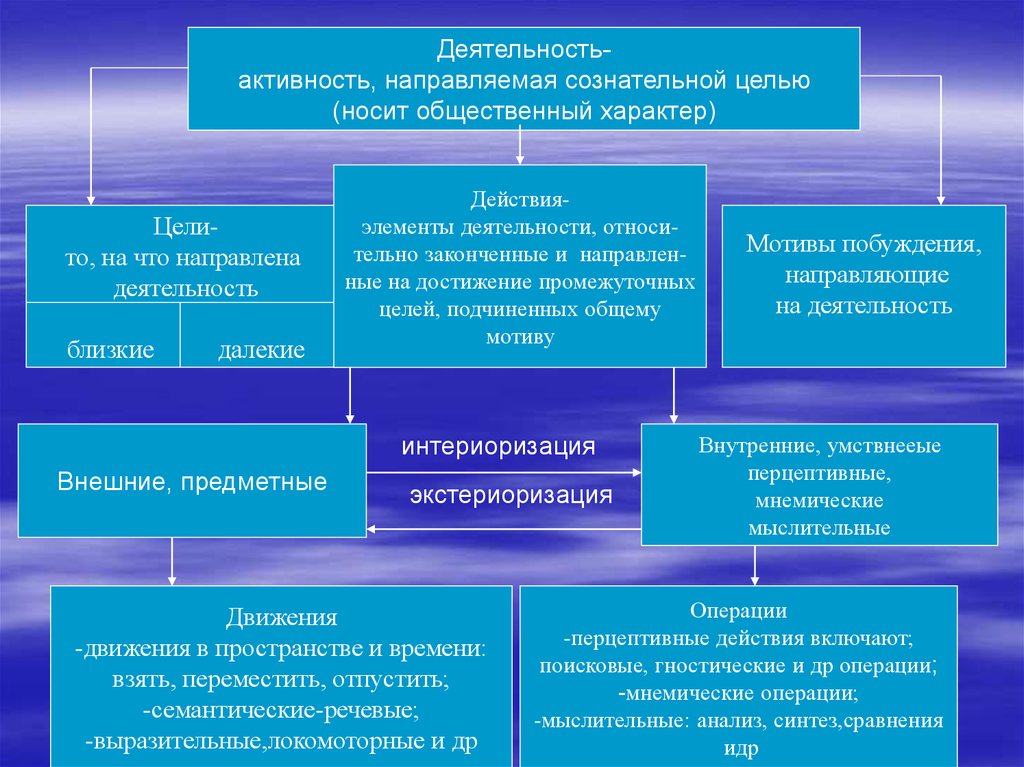 Общая характеристика деятельности в психологии