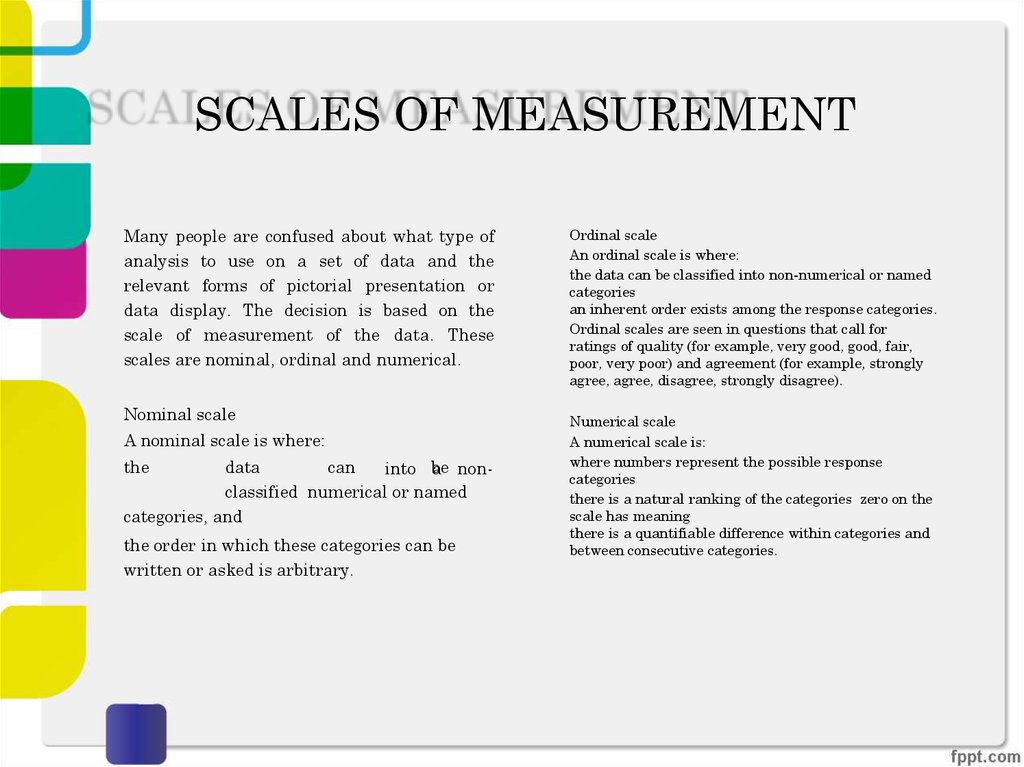 Scale analysis