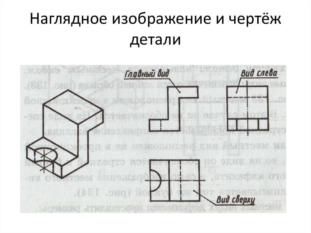 Расположенный вид. Вид сбоку на чертеже справа или слева. Вид сбоку выполняется на чертеже. Виды детали на чертеже. Главный вид на чертеже.