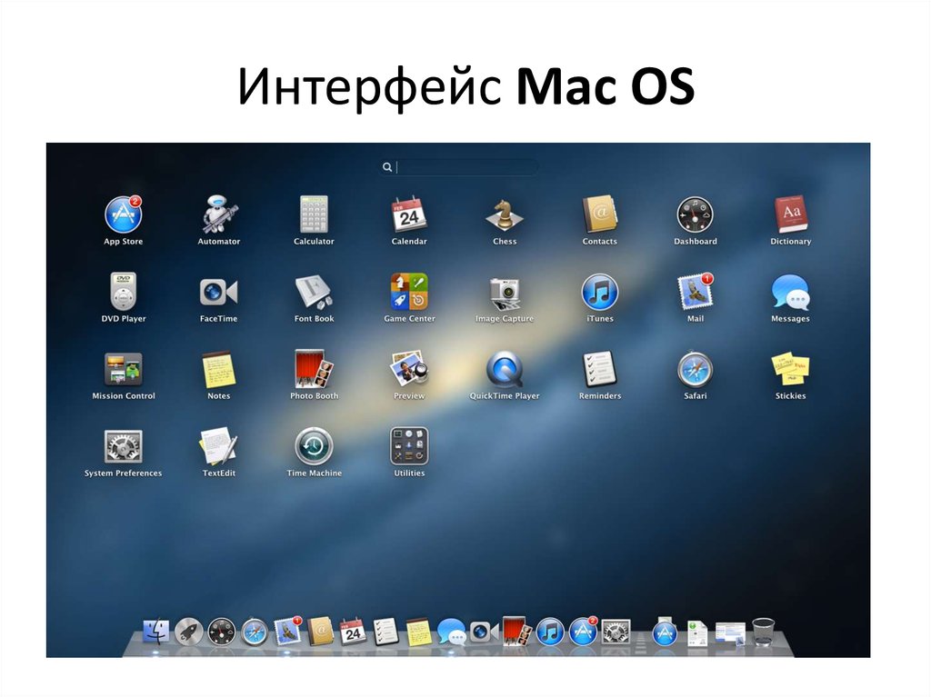 Интерфейс Mac OS