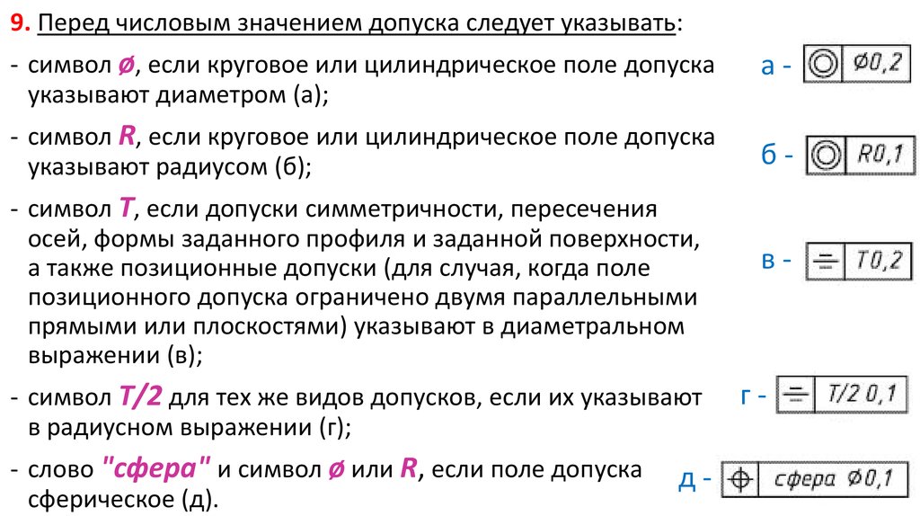 Допуск указанный на рисунке в рамке означает