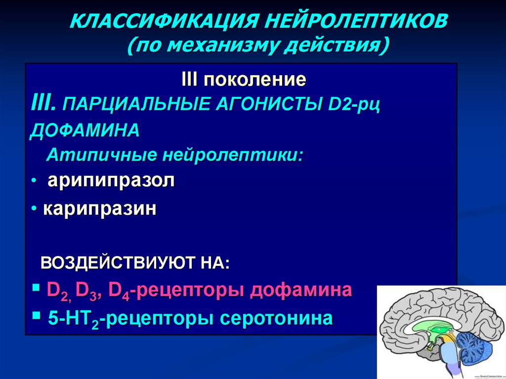 Доклад по теме Атипичные нейролептики в психиатрии
