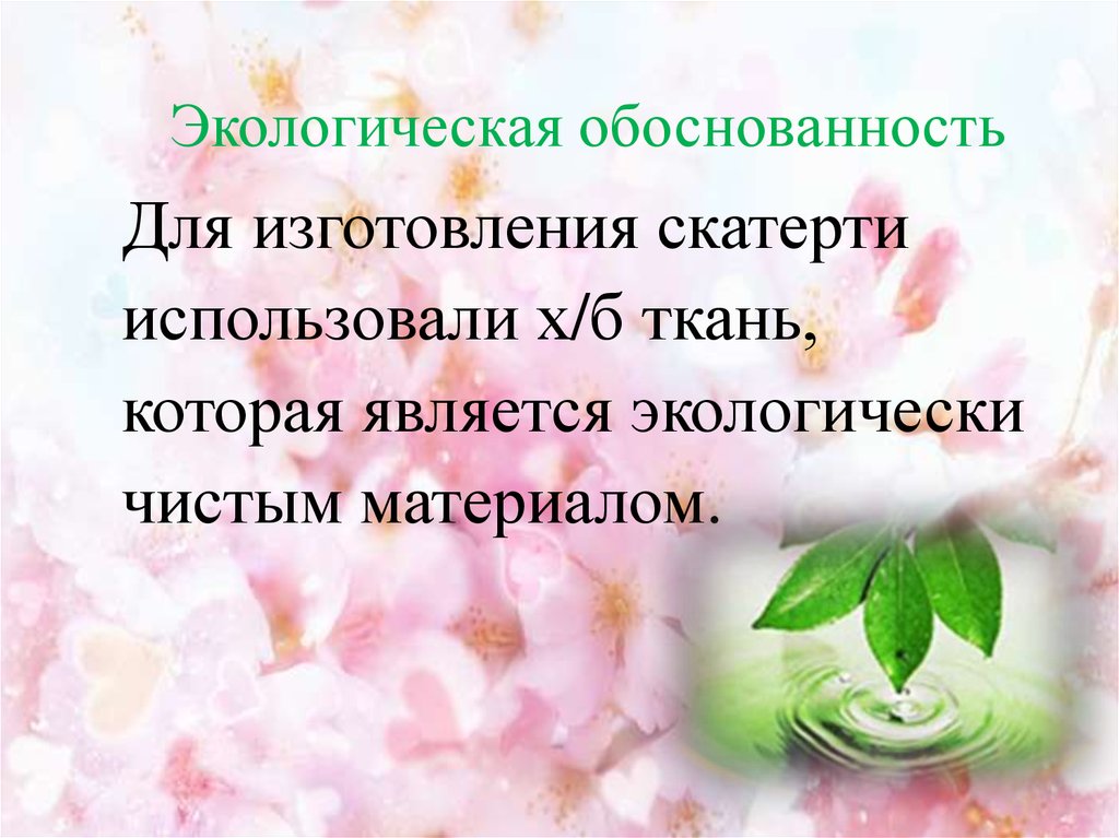 Экологическая обоснованность