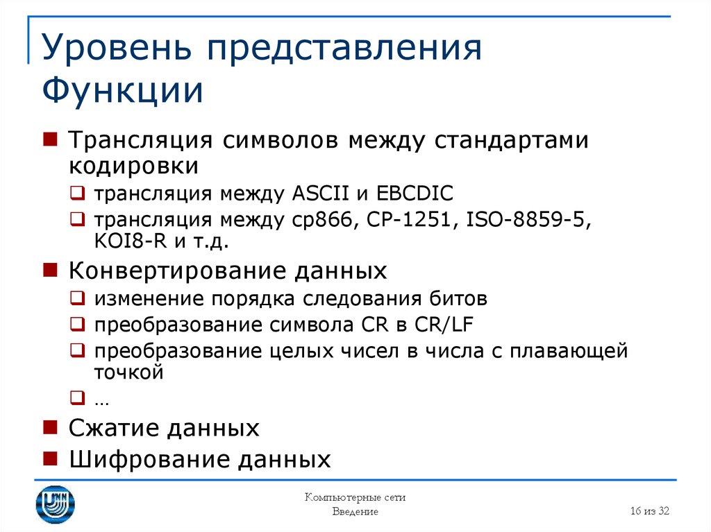 Выполнена на уровне. Уровень представления. Функции уровня представления. Основные функции представления. Функции представления в психологии кратко.