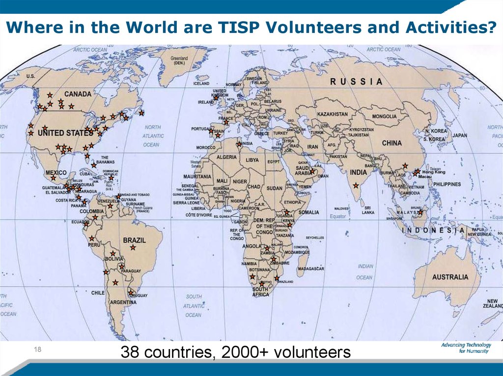 Where in the World are TISP Volunteers and Activities?