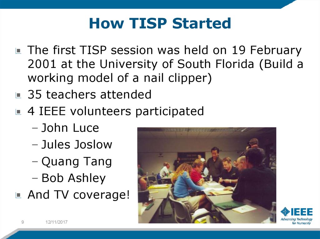How TISP Started