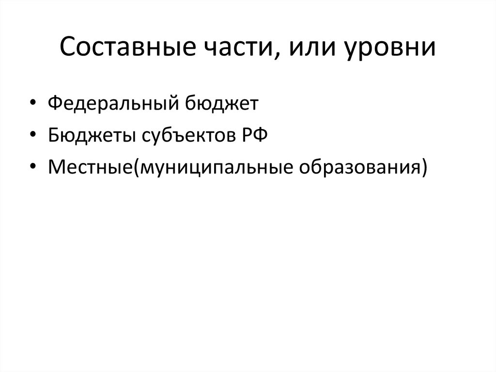 Презентация государственный бюджет и государственный долг