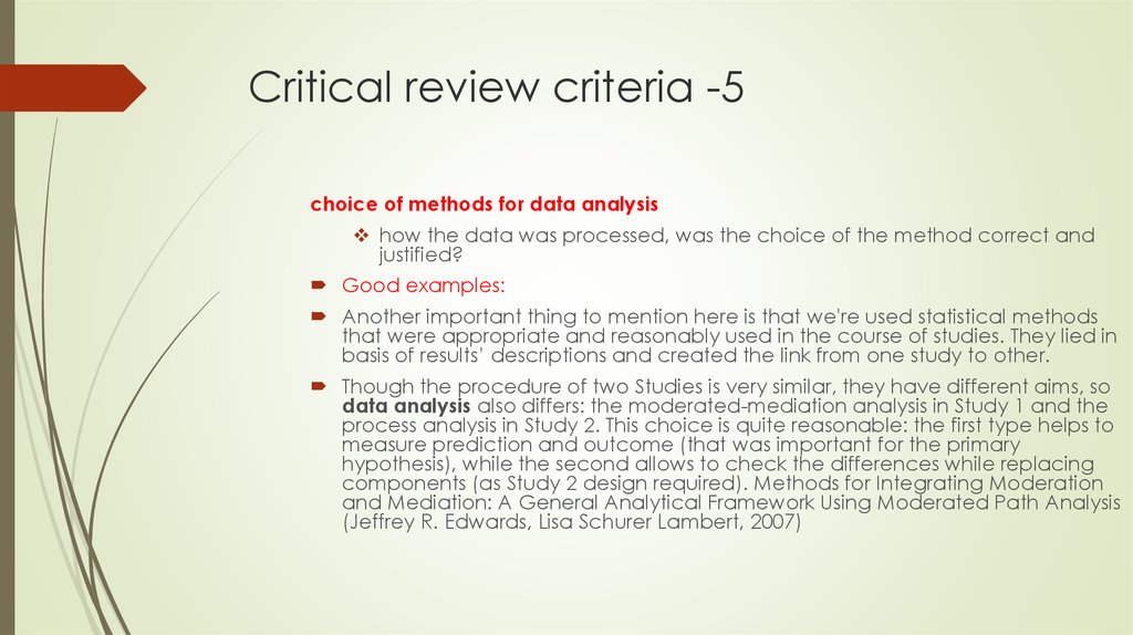 Critical review criteria -5