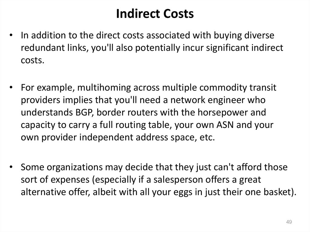 Indirect Costs