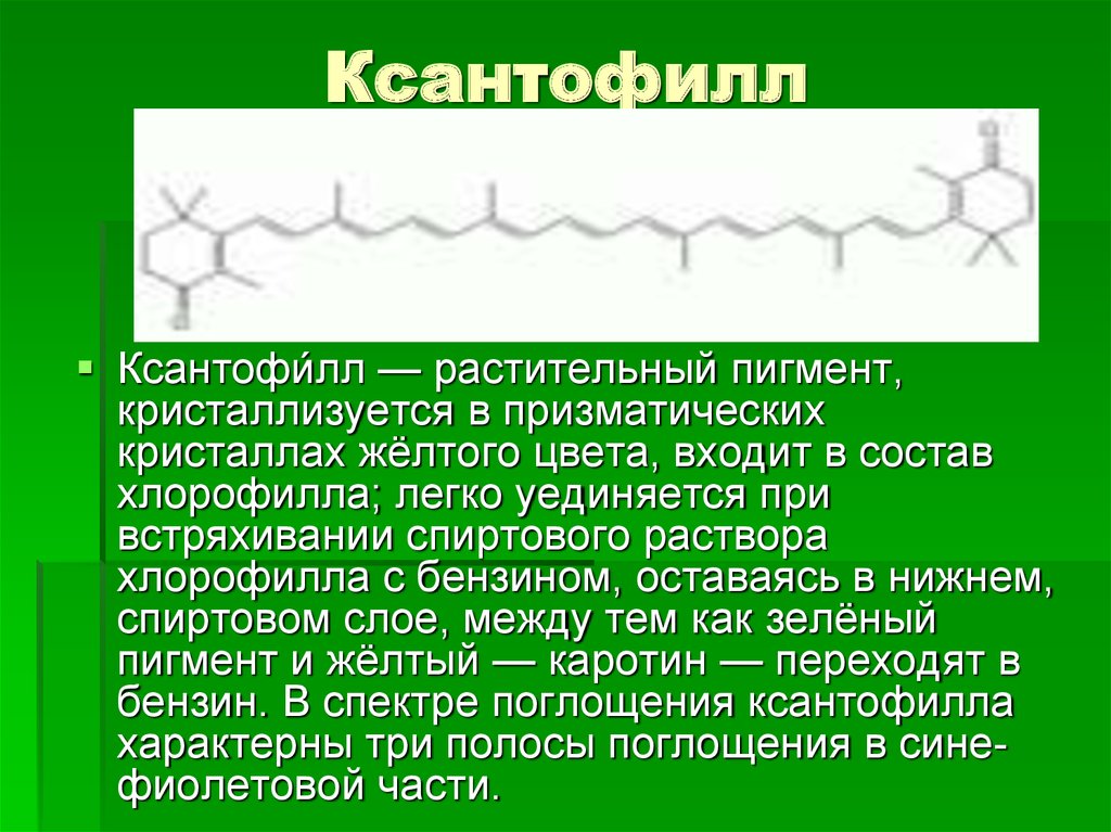 Пигмент хлорофилла содержится. Каротиноиды и ксантофиллы. Хлорофилл ксантофилл каротин. Пигменты растений хлорофилл каротиноиды ксантофиллы. Каротин ксантофилл хлорофиллы метод.