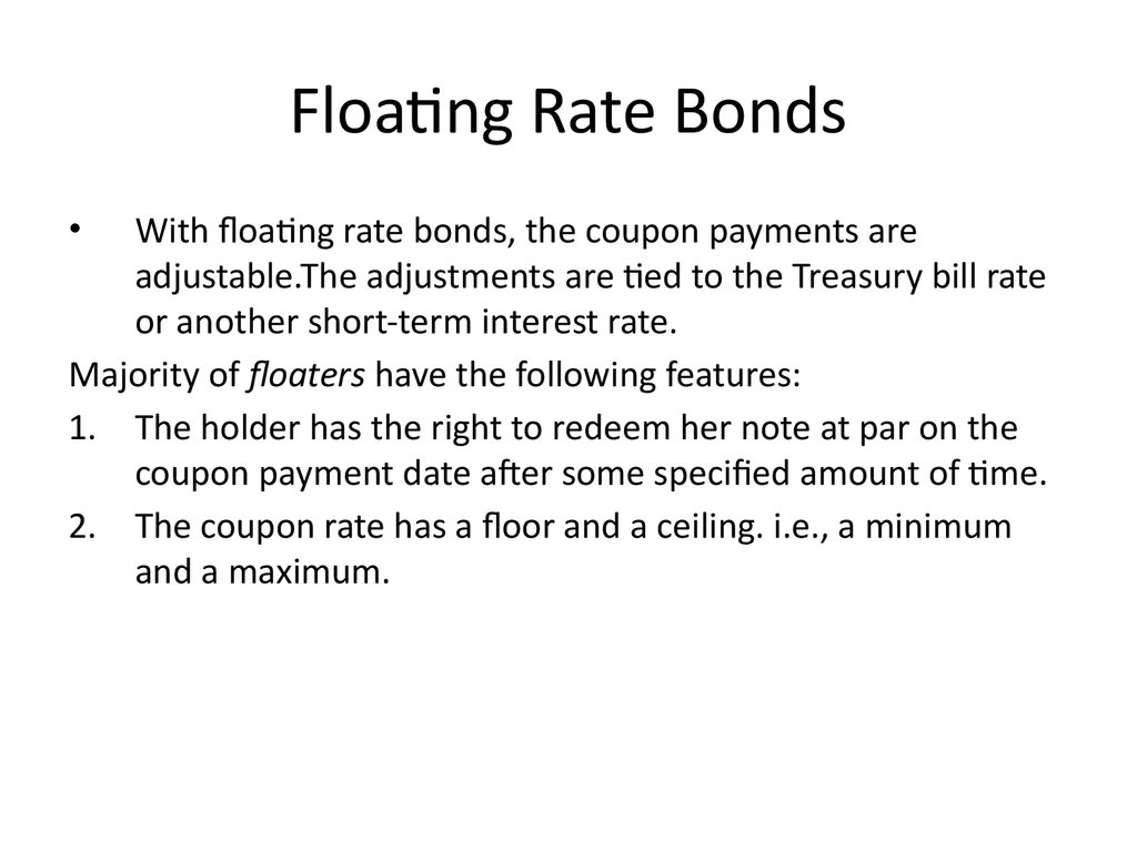 Floating Rate Bonds