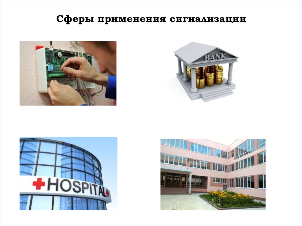 Сферы применения сигнализации