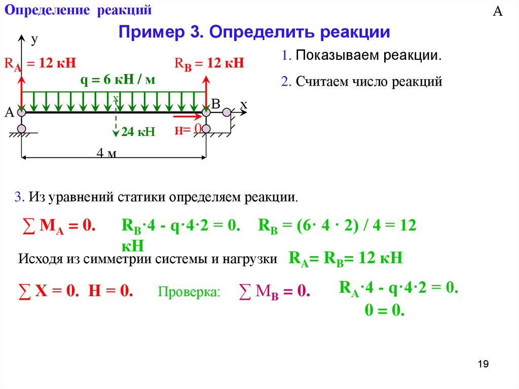 Определение реакции