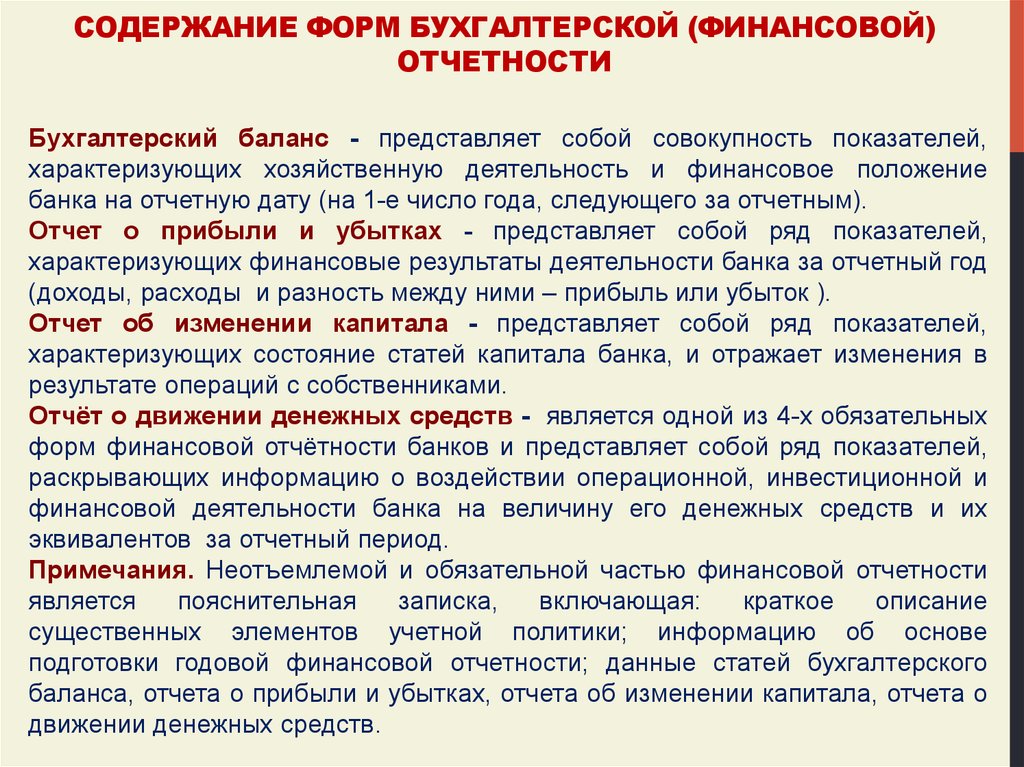 Состав и содержание